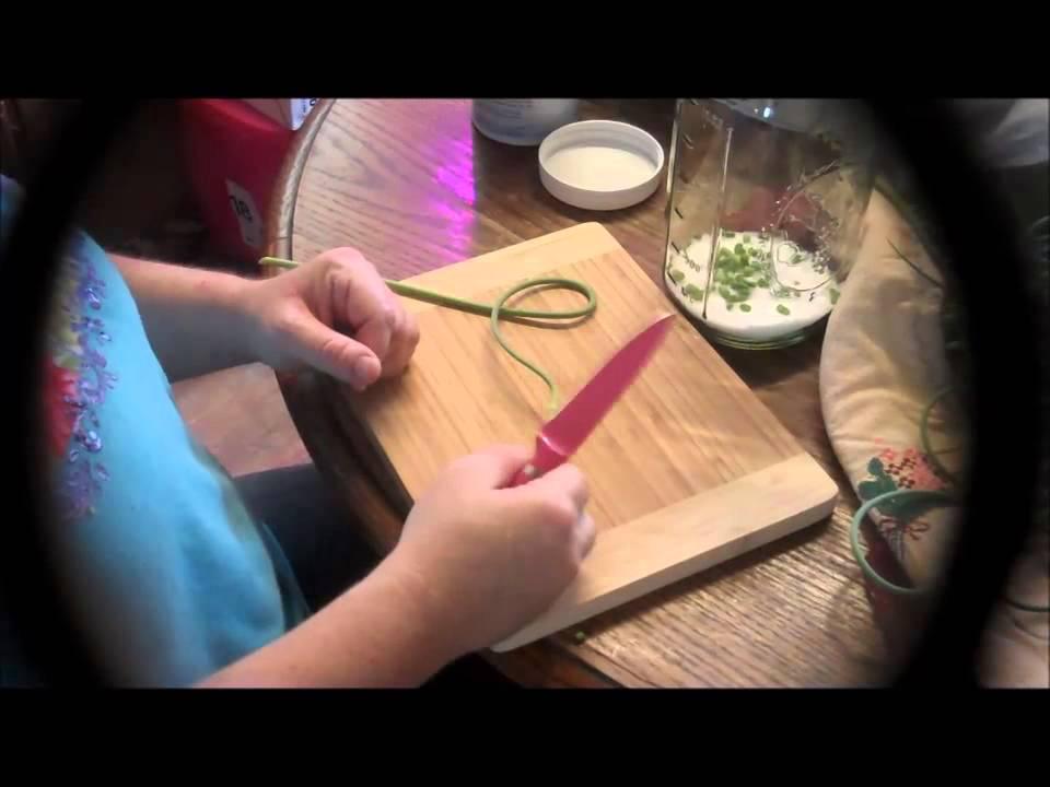 'Video thumbnail for Preserving Garlic Scapes Tutorial ExperimentalHomesteader.com'