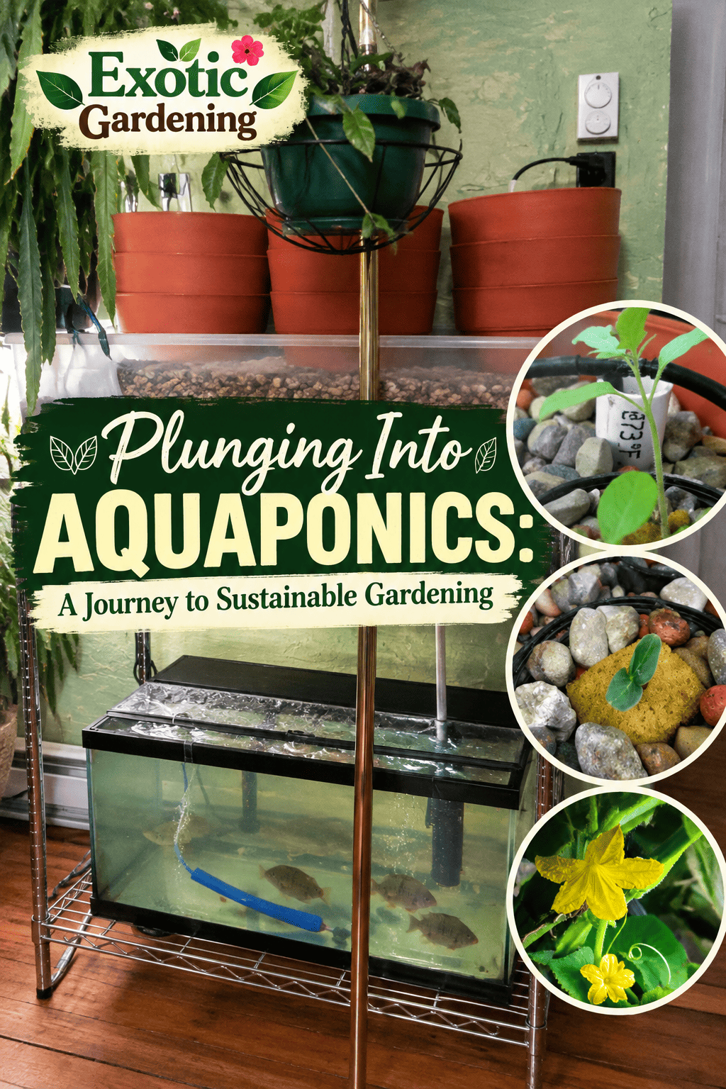 Aquaponics journey from a 29-gallon aquarium to plans for larger fish tanks - Exotic Gardening