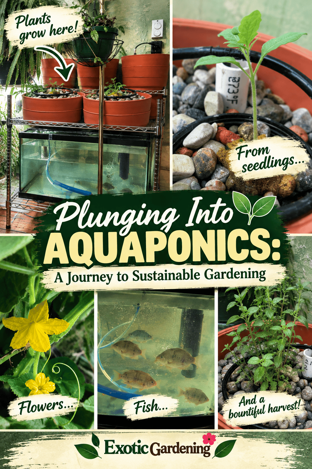 Planning a home aquaponics system for fish, herbs and vegetables - Exotic Gardening