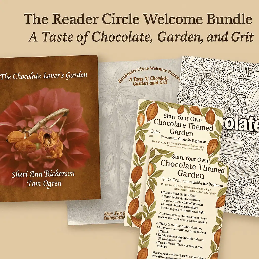 The Reader Circle Welcome Bundle featuring A Chocolate Lover’s Garden by Sheri Ann Richerson and Thomas Leo Ogren